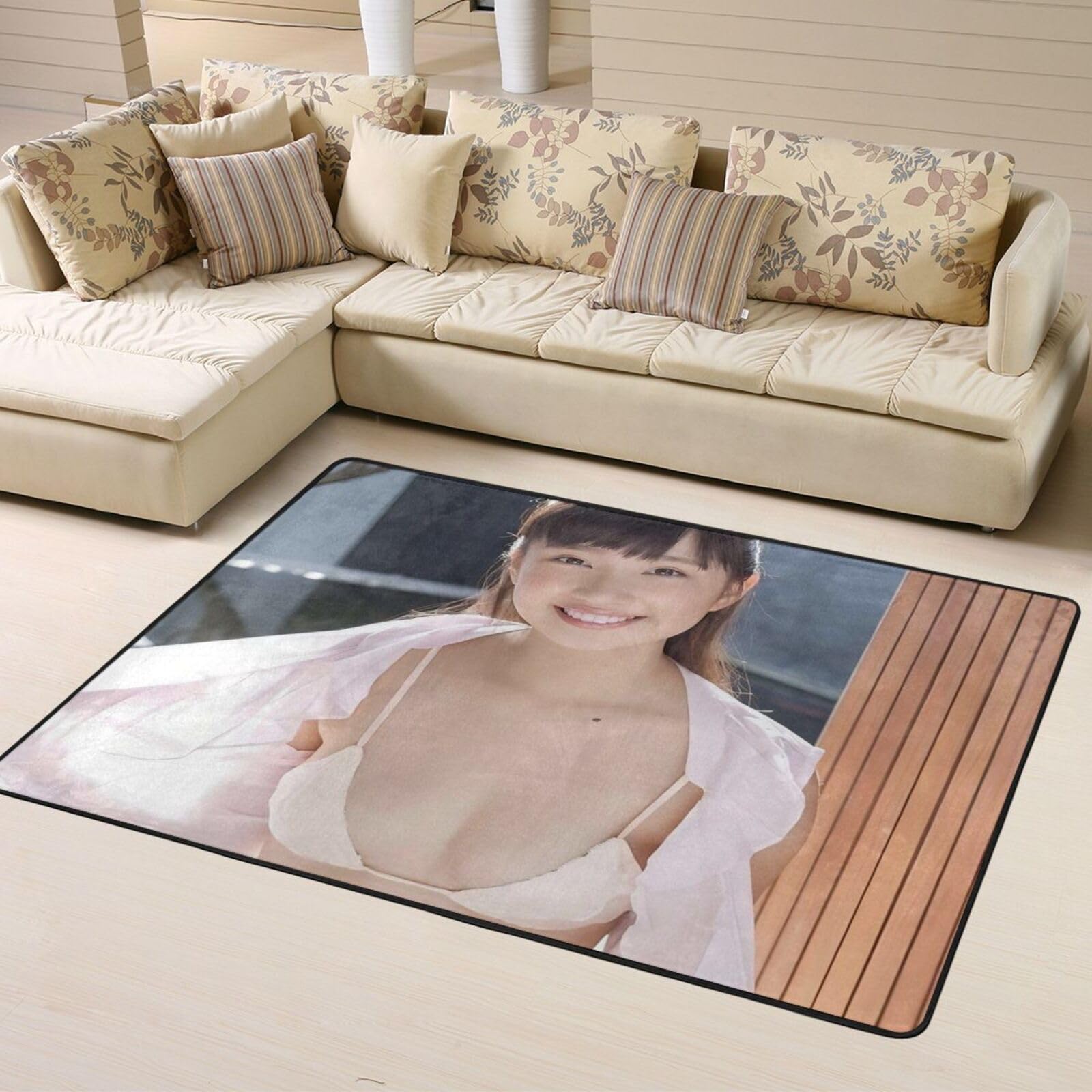 大きな空とおひさまのマット（約100㎝×88.5㎝） Amazon｜人気 黒宮れい (3) 玄関マット お風呂マット キッチンマット